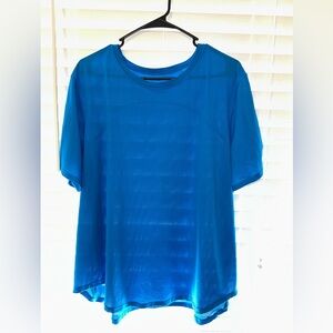 lululemon athletica Blue Short Sleeve Tee